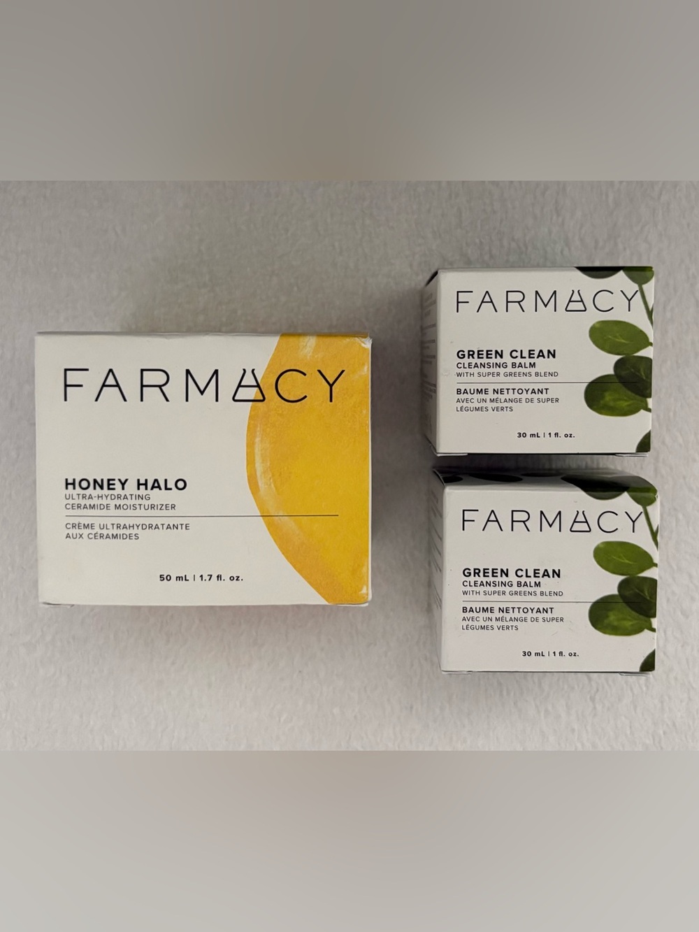 FARMACY Honey Halo Ultra-hydrating Ceramide Moisturizer + 2 Green Clean Balm